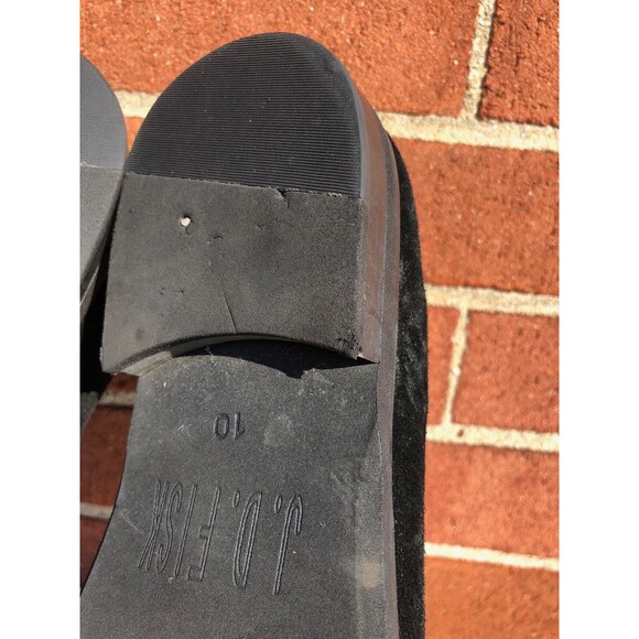 J.D. Fisk Black Suede lace up men shoes US Size 10 M - Picture 11 of 12